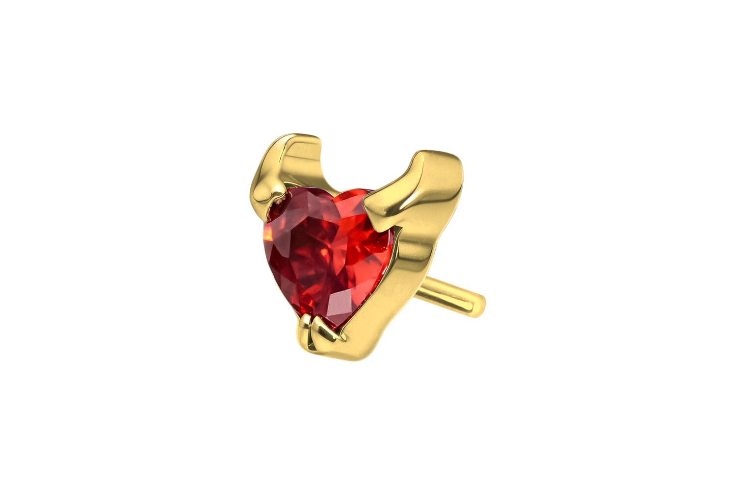 Titan Aufsatz mit Push Pin TEUFELSHERZ | GO = Goldfarben | PFT7116_[284363]
